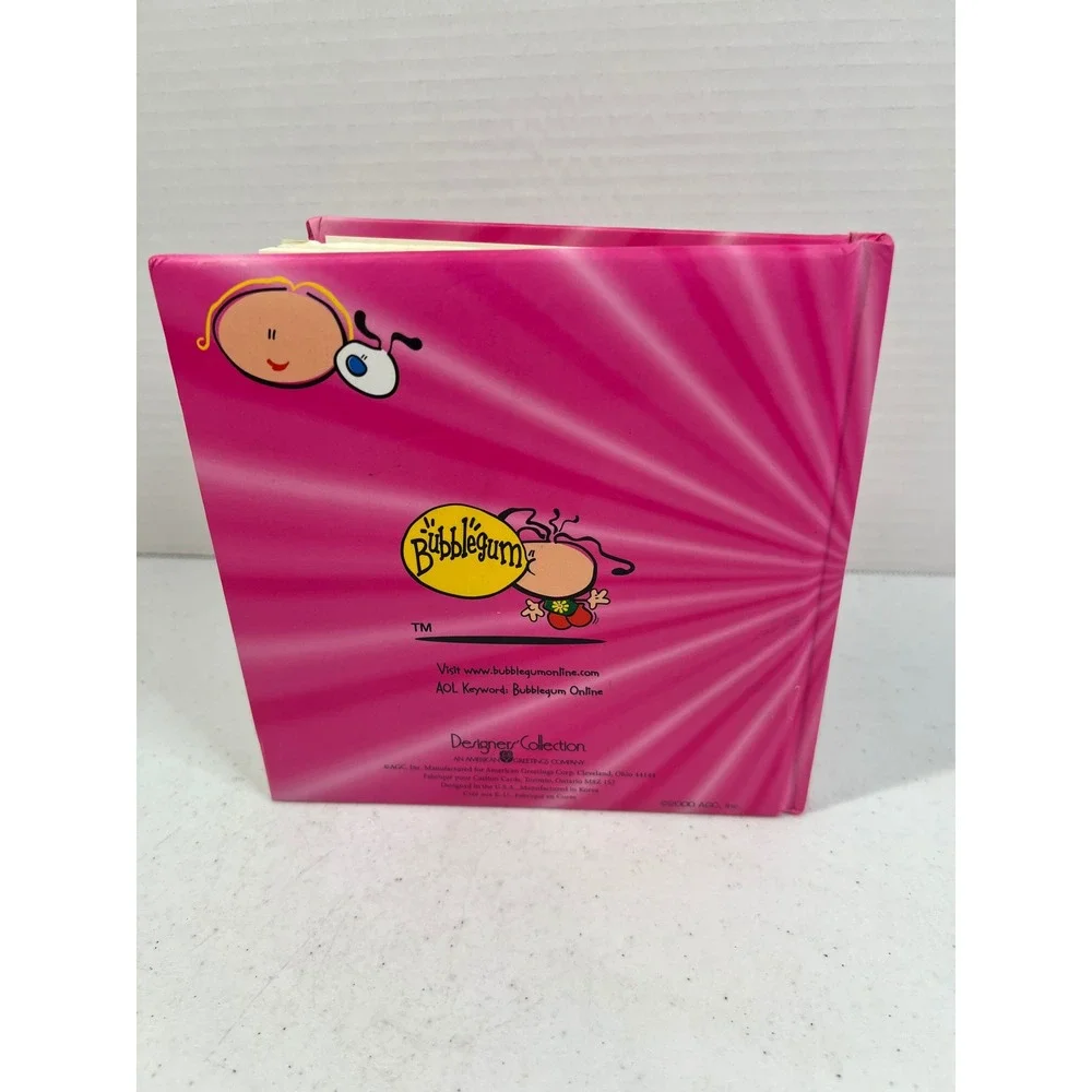 Vintage 2000 American Greetings Bubblegum Disco Diva Address Book Pink Y2K 6x6